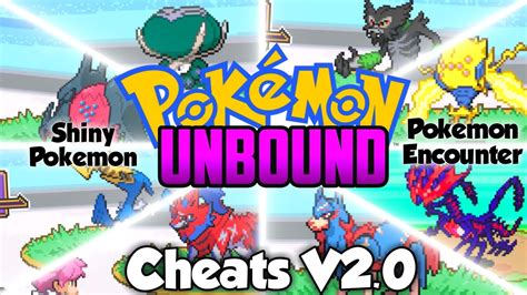 pokemon unbound cheats